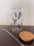 Cowgirl Boots & Cow Print Hearts 16oz Glass or Plastic Tumbler – Country Gift