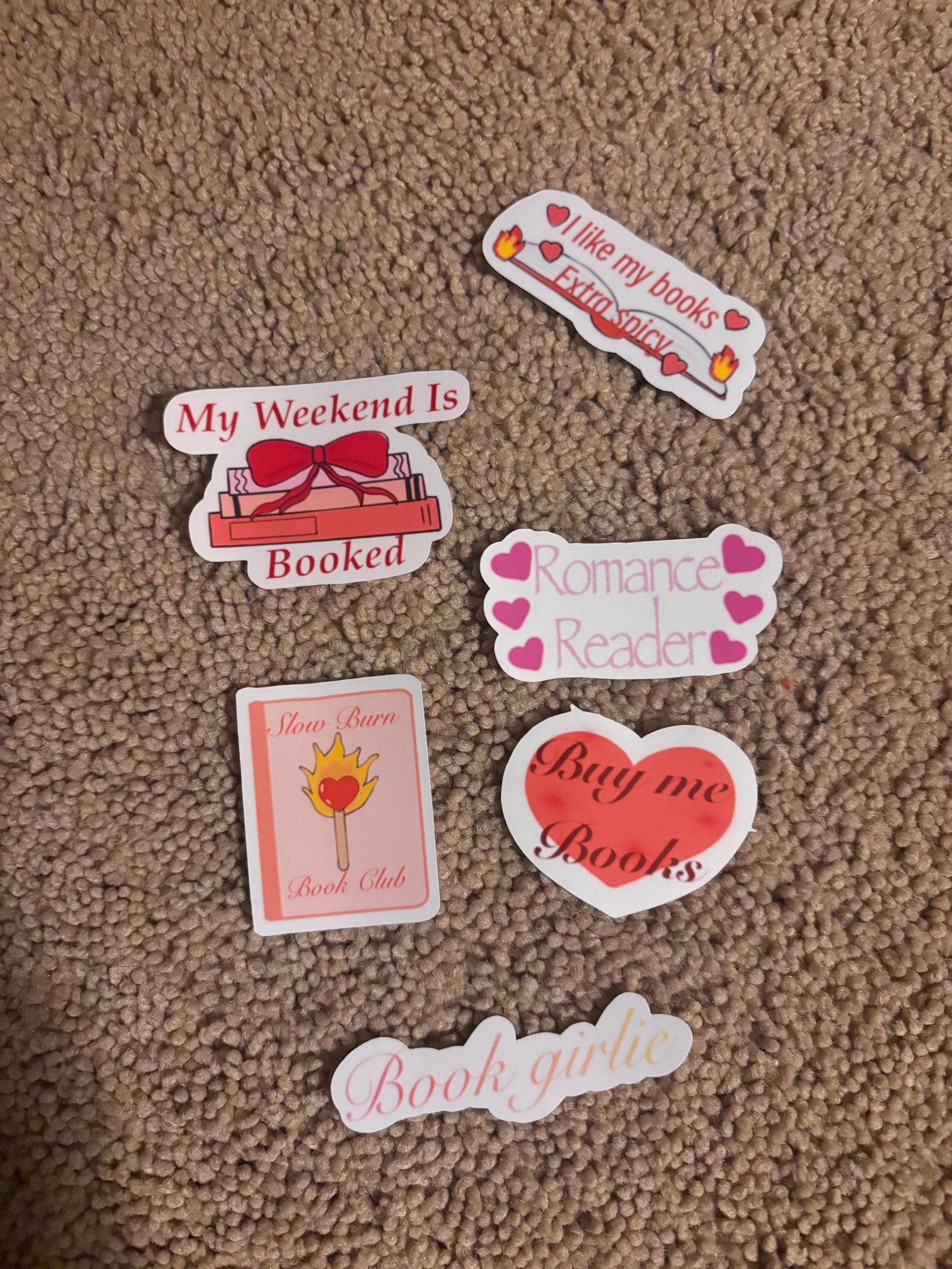 Romance Book Vinyl Sticker Set – All Books & Romance Readers Designs | FREE Bonus Sticker