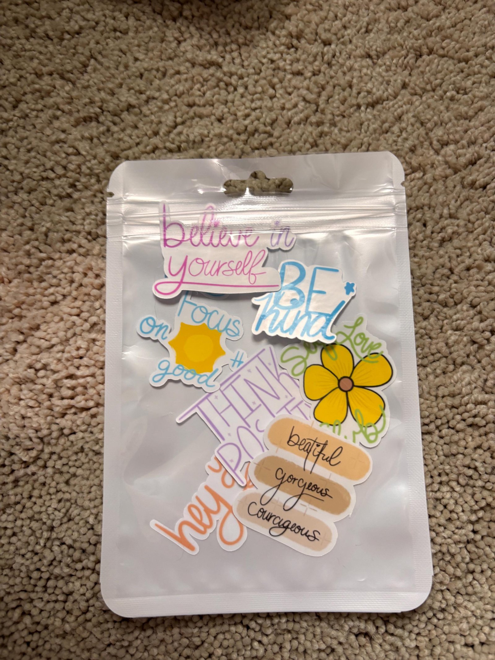 Self Love Inspirational Quote Vinyl Sticker Set – Motivational Stickers with FREE Bonus