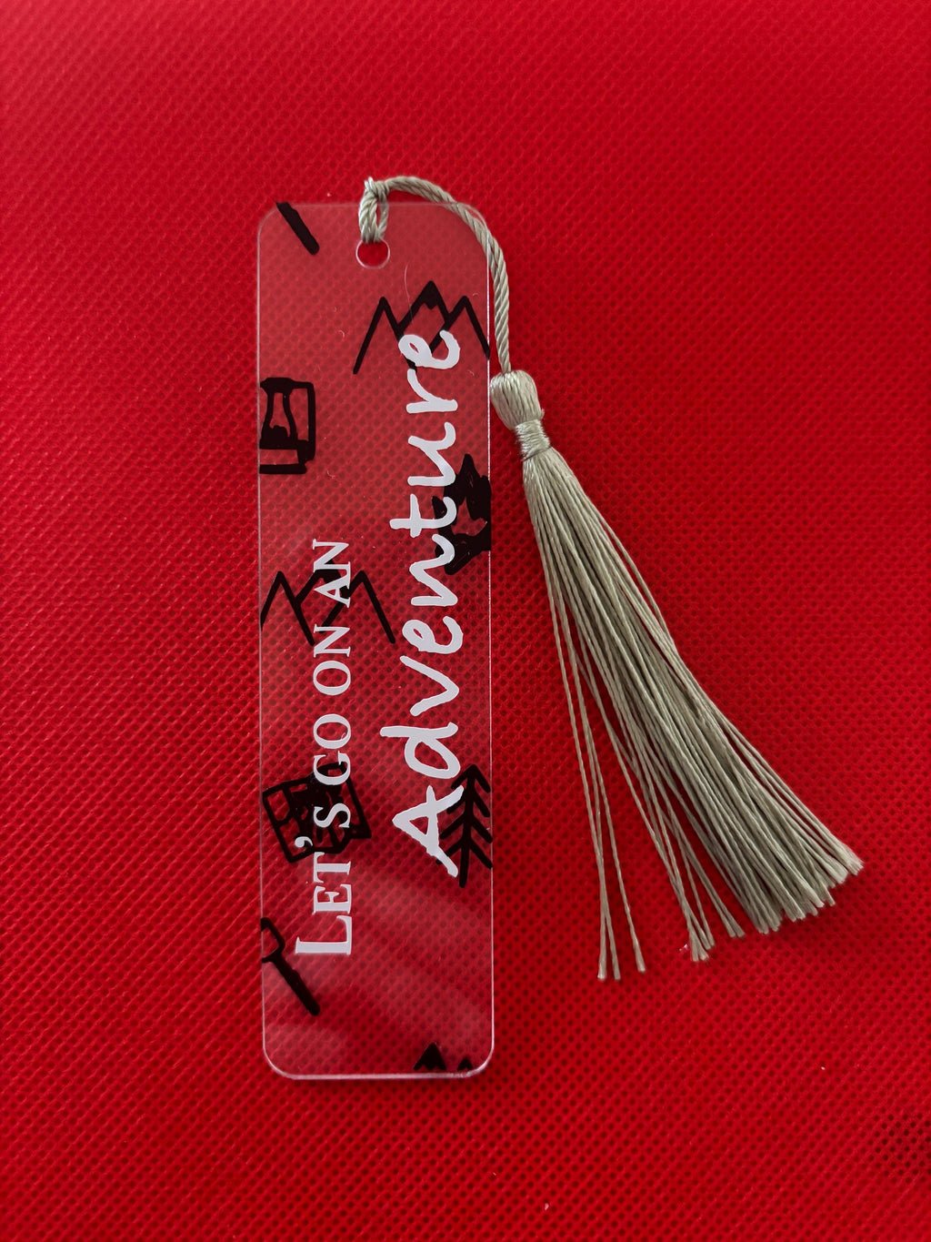Acrylic Bookmark with Tassel, Vinyl Page Holder for Readers